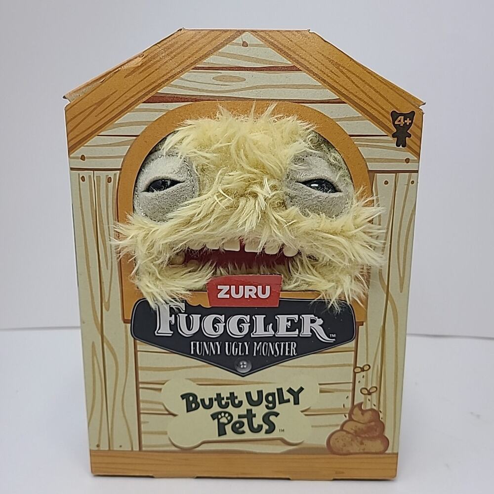 Fuggler Butt Ugly Pets Mr Buttons Golden Retriever 9” Plush ZURU Monster Toy